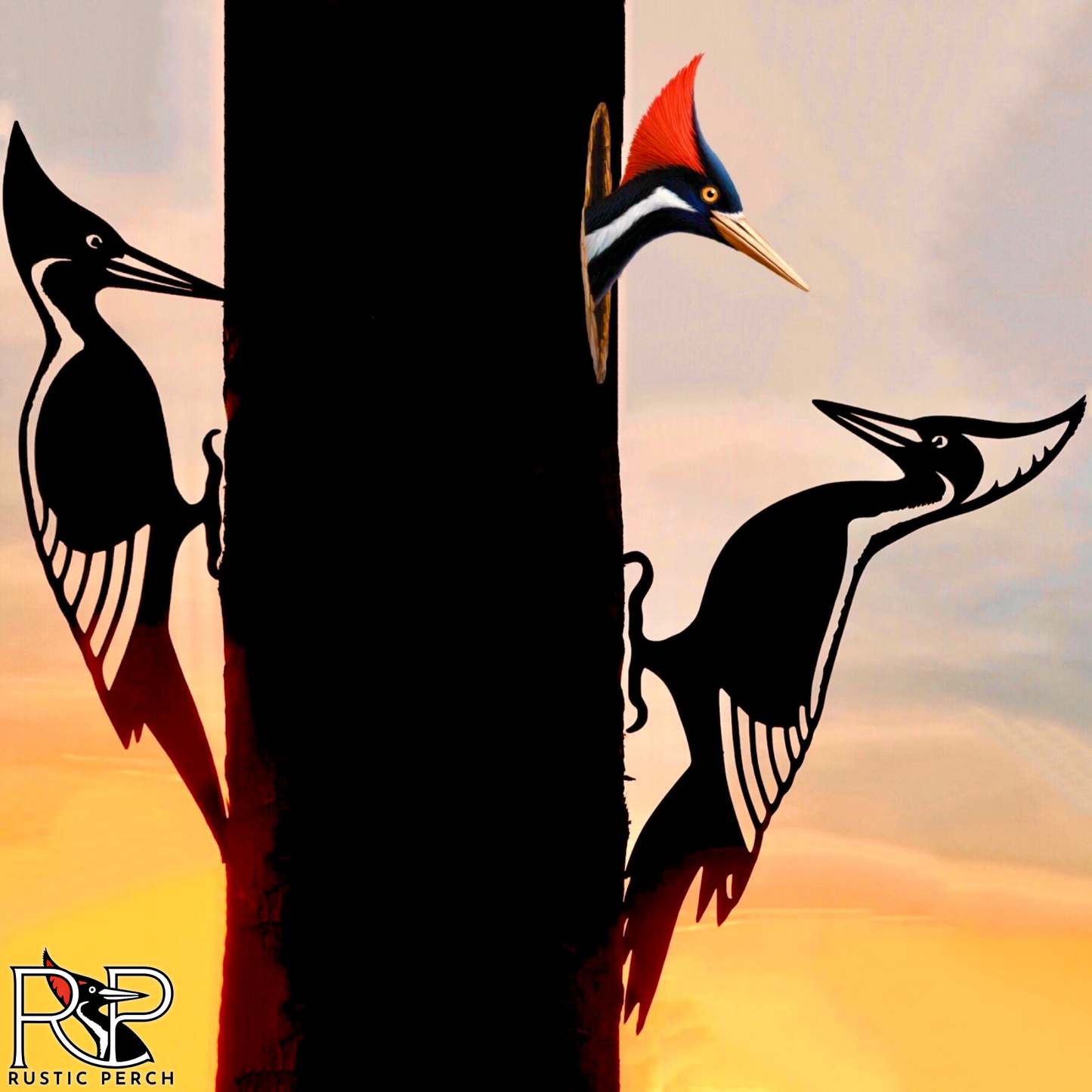 IVORY BILLED WOODPECKER DRUMMING