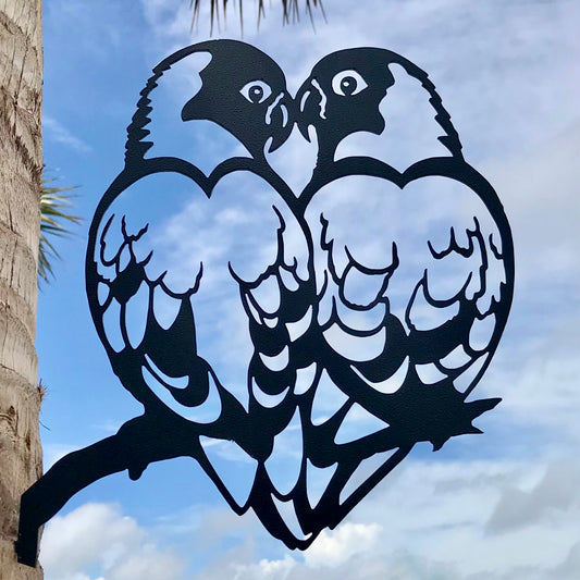 MASKED LOVEBIRDS HEART